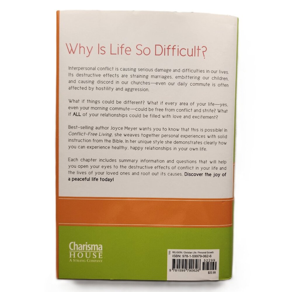 Conflict Free Living: How to Build Healthy Relationships for Life by Joyce Meyer - Picture 7 of 8